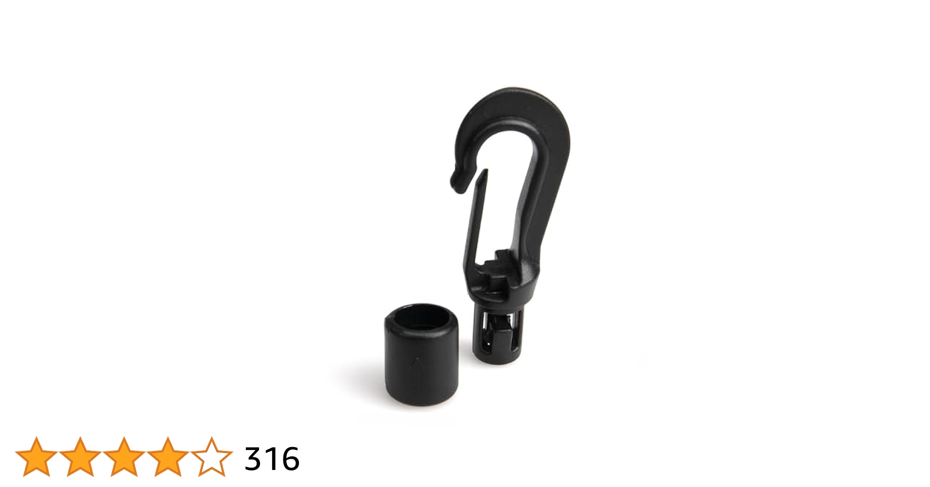 Paracord Planet Bungee Cord End Hooks – Fits 1/8