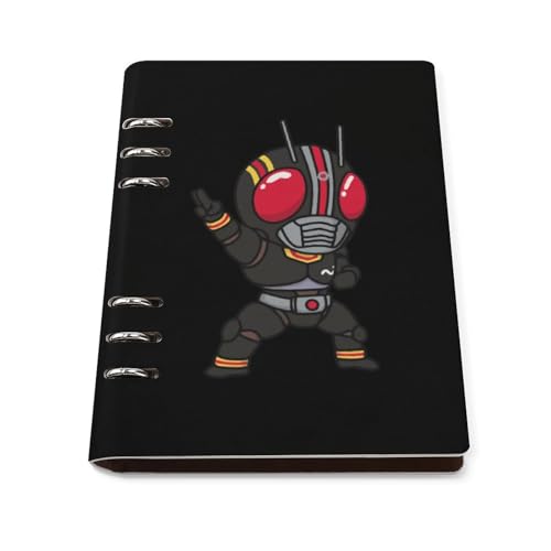 ノート 仮面ライダーBLACK メモ帳 バインダーノート A5 6穴 90枚 てちょう ハードカバー メモ ンダー A5サイズ 横罫線 ??本 文房具 オフィス用品 ルーズリーフ 学生 キャンパス おしゃれ プレゼント 贈り物