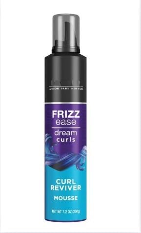 Anti Frizz, Frizz Ease Curl Reviver, Alcohol-Free Curly Hair Enhancing Mousse, 7.2 fl oz