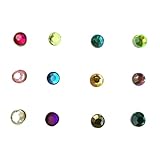 Alipis 12 Piezas Marcadores Magnéticos Acrílicos para Copas de Vino Coloridos Identificadores Reutilizables para Bebidas Anillos de Cristal para Fiesta