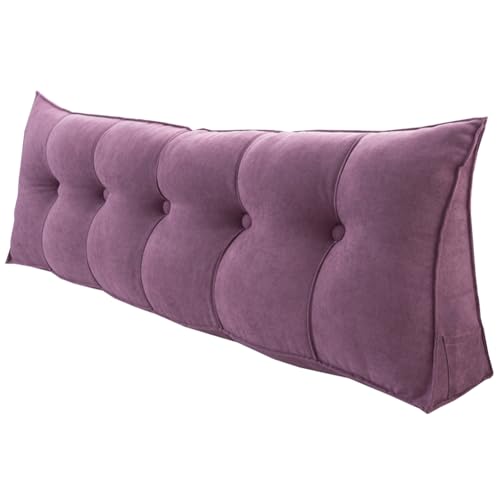 Almohada ortopédica de espuma viscoelástica para cama, sofá, dormitorio, cojín lumbar ergonómico para leer y relajarse, almohada triangular de cuña de color sólido