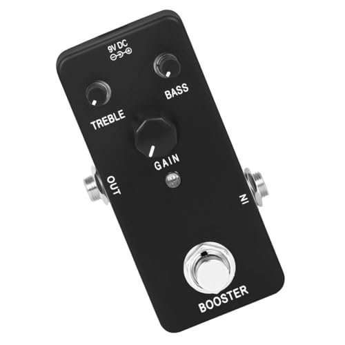 BESPORTBLE Guitar Delay Pedal Durable Material Precise Sound Control No Noise Effect for Electric Guitar Bass More Enhance Your Music Experience with Pure Booster Function
