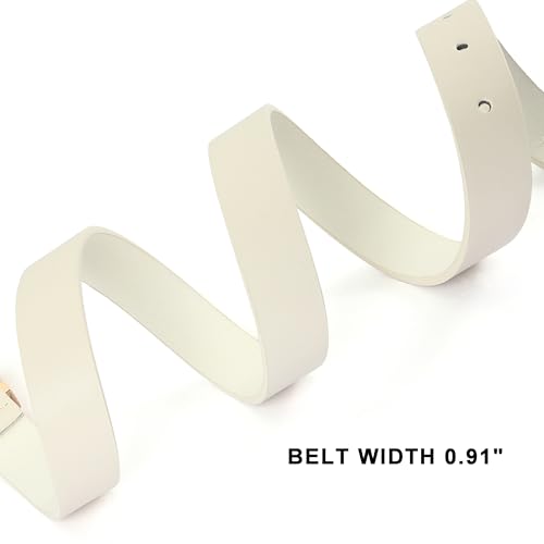Women Belt Fashion Faux Leather Waist Belts for Ladies Pants Jeans with Gold/Silver Buckle4