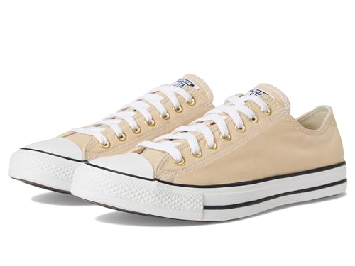 Image of Converse Unisex Chuck Taylor All Star Low Top Sneaker Coastal Dune /White /Gold Men 7.5 Women 9.5 M