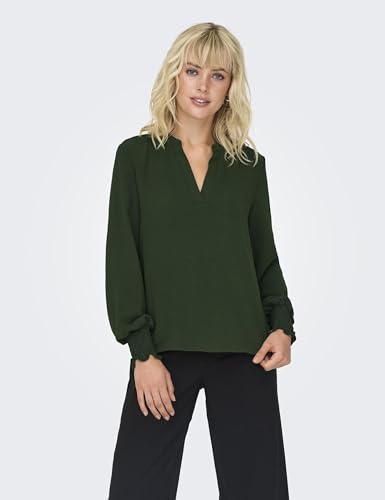 ONLY Onlmette V-Neck Ls Smock Top Noos WVN 2