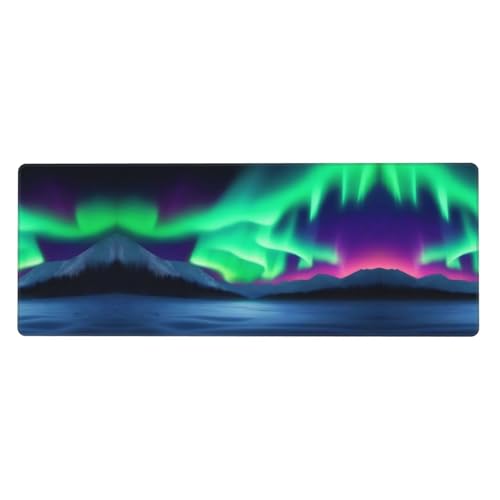 Tapis de souris gamer au motif lumières colorées idéal pour sublimer votre setup de bureau
