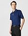 Brooks Brothers Men's Performance Stretch Short Sleeve Solid Polo Shirt, Dark Blue, Medium