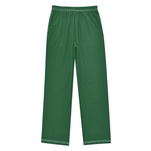 ZZXXB Bright Green Boys Long Pants Soft Trousers Elastic Waist