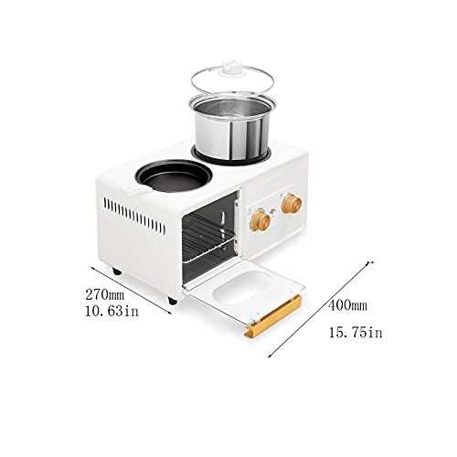 QINGGANGLING999 Brotbackautomaten Brotmaschine Haushaltsscheibe Multifunktionsmaschine Toaster Gebratenes Dämpfen und… – Bild 3