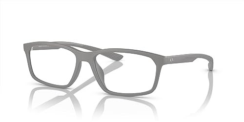 Image of Armani Exchange mens Ax3108u Universal Fit Square Prescription Eyewear Frames