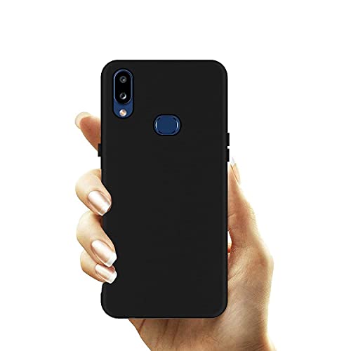 Image of Mobile Back Cover Case for Samsung Galaxy M01s (SM-M017F /DS) (Silicone Case|CameraProtection|Black SC1510)