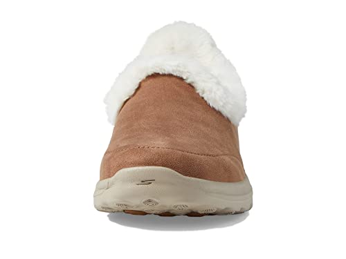 Skechers Women's GO Walk Lounge-Chillin Slipper, Chestnut, 5