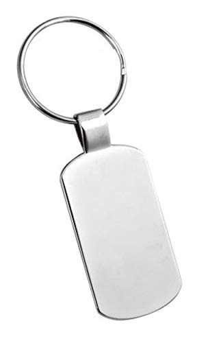 Ten Portachiavi Piastrina Rettangolare Militare