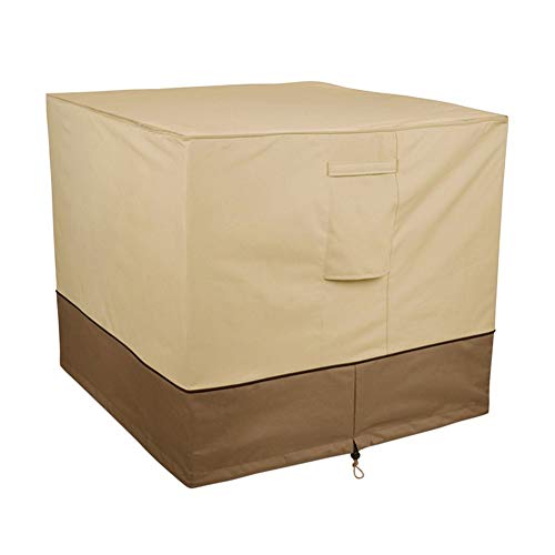 YMYP08 Outdoor Air Conditioning Rain Cover Square Oxford Cloth Waterproof AC Cover, 34x34x30in