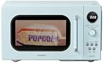 COMFEE' Fours à micro-ondes rétro, micro-onde petite avec 6 Menus automatiques, 0.9 Cu.ft Micro-ondes Compacts avec cuisson en plusieurs étapes, fonction Mute, LED numérique, Green/900W, CMO-MMP02AA(GN)