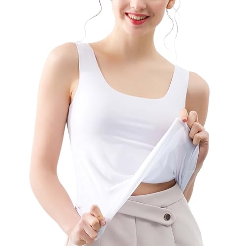 Women’s Summer Tank Tops 3 Pack Sleeveless Round Neck Stretch Pull On Casual T-Shirt Vest Slim Fit Lightweight Gym Undershirt Camisole for Women and Girls UK Plus Size - Image 5