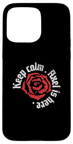 Keep Calm Axel is Here �ʔ������O �O�����W���[�Y�f�U�C�� �X�}�z�P�[�X iPhone 15 Pro Max �p