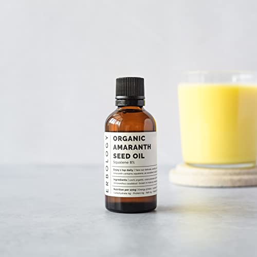 100% Organic Amaranth Oil 1.7 fl oz - Cold-Pressed - Premium Food Grade - Rich in Squalene and Vitamin E - Regenerate and Nourish - Non-GMO - No Additives or Preservatives - Recyclable Glass Bottle - Thumbnail 5