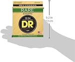 DR Strings Handmade Strings RPM-12 RARE Phosphor Bronze Acoustic Guitar Strings: Light 1254, silver