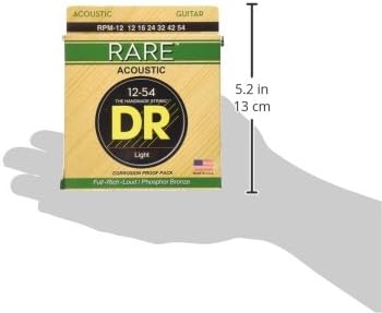 DR Strings Rare - Phosphor Bronze AcousticHex Core 12-54 (RPM-12)