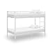 Produktbild vidaXL Etagenbett Kinderbett Hochbett Metallbett Bett Stockbett Bettgestell Doppelstockbett Schlafzimmer Kinderzimmer Weiß Metall 90x200cm