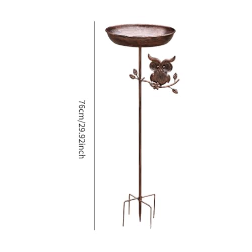 Mangeoire à 5 branches stable en métal pour bain d'oiseaux d'extérieur durable - 3