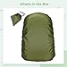 yeeplant Backpack Rain Cover - Waterproof & Dustproof Adjustable Strap, Fits 55-65L Backpacks, 190T Polyester with Silver Coating for Outdoor Use