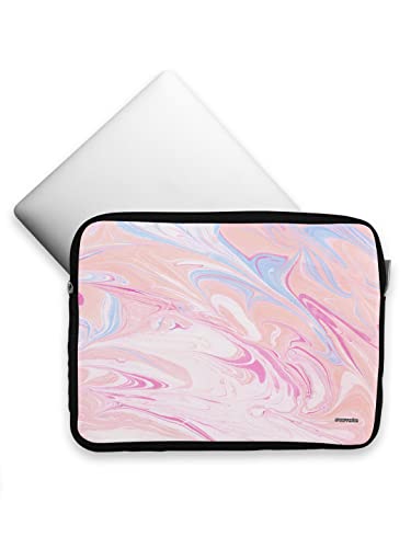 Image of Marble Petal Pink Printed Laptop Sleeves (15 inch)