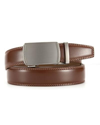 Image of CHAOREN Mens Dress Belt - Mens Ratchet Belt Leather for Dress Pant - Micro Adjustable Belts Fit Everywhere
