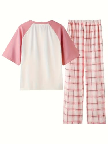 Image of Louis Luxe Womens Korean Night Dress || Full Pyjama Set || Korean Nightsuit || Women Nightwear ||Round Neck Full Sleeve Nightsuit || Loungewear || Everyday Nightdress