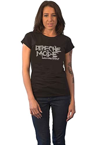 Depeche Mode People Are People Frauen T-Shirt schwarz L 100% Baumwolle Band-Merch Bands