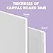 ESRICH Canvas Boards for Painting 12x16 Inch, 3 Pack Canvas for Painting Cotton Primed Acid Free Large Blank Canvas Panels for Oil Paint, Watercolor, Acrylic Paint, Gouache and Tempera.