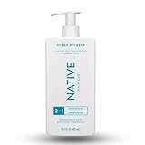 Native - 2-in-1 Shampoo & Conditioner Ocean & Timber - Contain Naturally Derived Ingredients | All Hair - Silicone, Sulfate and Paraben Free - Full & Thick - 16.5 FLOz - Pack Of 01