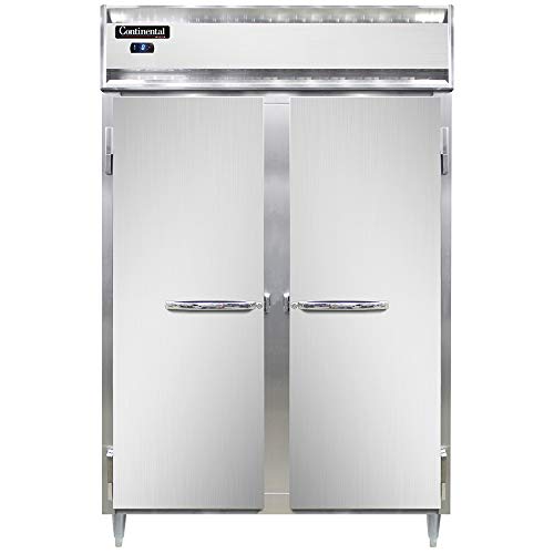 Continental Refrigerator DL2F-SA Designer Line Two Section Reach In Freezer, Stainless Exterior