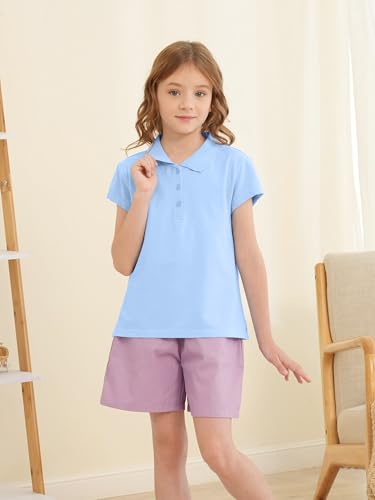 OHD School Uniform Shirts for Girls Kids Uniform Polo Shirts Aged 3T-14 Years4