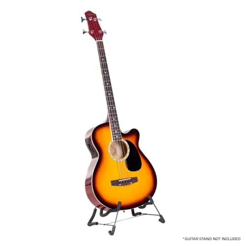 Karrera 4 String Acoustic Bass Guitar Electric Pickup Band Equalizer Sunburst