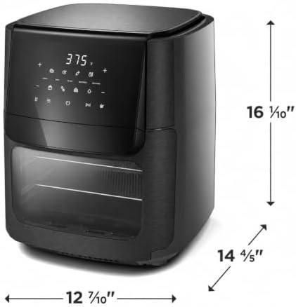 5-in-1 Digital Air Fryer Oven, Countertop Convection Cooker with Dual Racks - 1