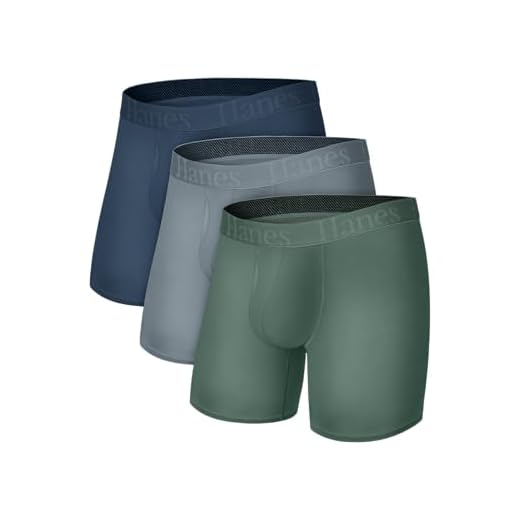 Hanes Men's Originals SuperSoft Boxer Briefs, Viscose from Bamboo Underwear for Men, 3-Pack
