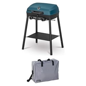 Enders® Gasgrill Explorer II Pro Campinggrill & Tischgrill, 2 Edelstahlbrenner 4,4 kW, Grillfläche 1.568 cm², klappbar, für Gasflasche & Schraubkartusche, inkl. Transporttasche