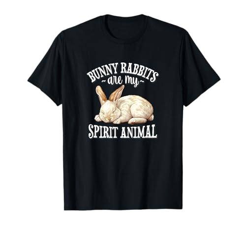 Cute Funny Sleeping Napping Spirit Animal Rabbit Lover T-Shirt