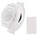 Bloepum 5X PIR Infrared Motion Sensor Detector DC5-24V Auto on Off Timer Switch LED Light Body PIR Motion Sensor Lamp(White)