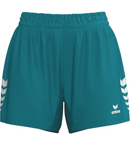 Short Erima femme évite les frottements bleu tahitien sans slip