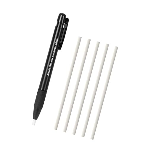 2. Borrador retráctil para artistas con 5 puntas reemplazables para dibujo preciso, tareas escolares y correcciones artísticas, borrador de bocetos recargable