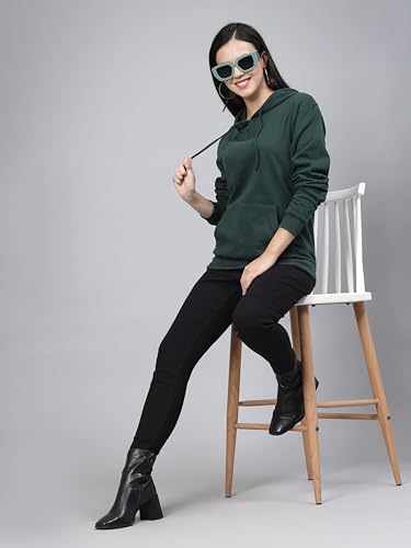 Image of Style Quotient Women Grey Hooded Oversized Sweatshirt