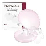 Momcozy Nipple Shield, Floral Contact Nipple Shield for Breastfeeding Moms with Flat or Inverted Nipples, Made Without BPA/BPS (1 Pair, 17mm)