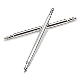 [Plus Nao] プラスナオ バネ棒 腕時計用 ベルト用 2本セット 1.5mm 中留め用 交換用パーツ 予備部品 メンテナンス ブレス修理 シンプル 付け - 20mm