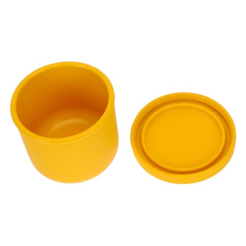 Garneck 1 Pieza Plato De Comida Para Alimento Pequeños Alimentación Pequeño Hora De Comer Puré Bochas Bebés Bol Vajilla Para El Hogar Gel De Sílice Yellow