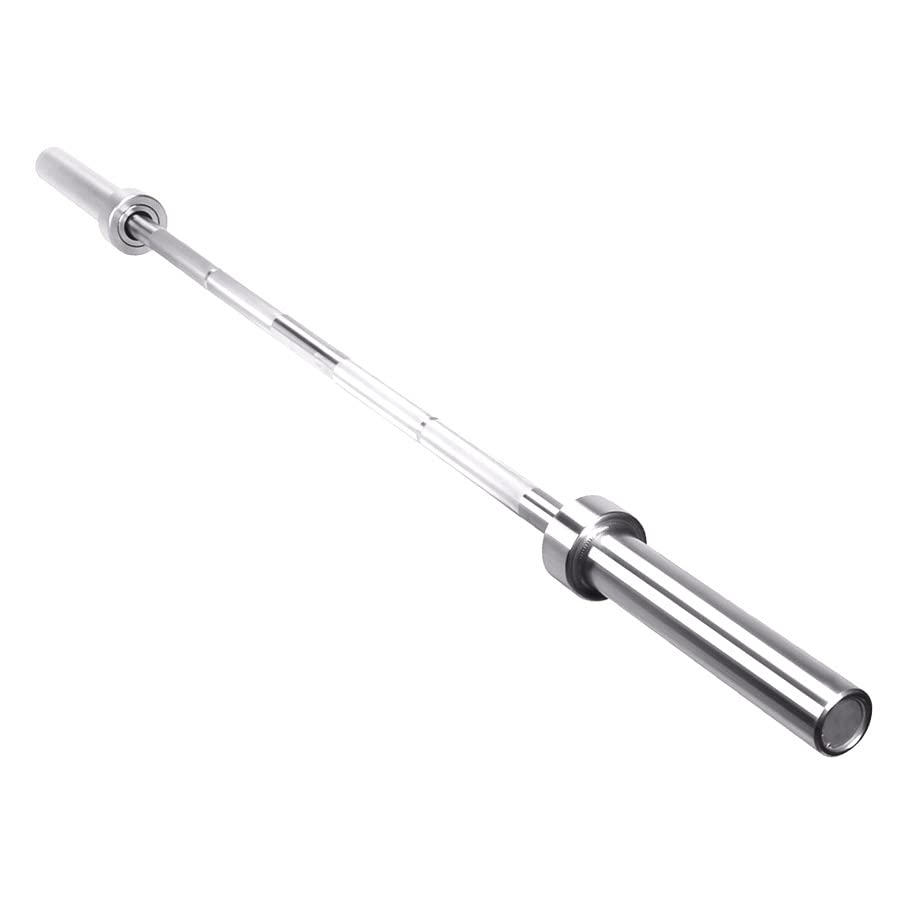 VIOK SPORT Barra Olímpica 2m - 15kg para Musculación - Entrenamiento de Fuerza y Potencia - Carga Máxima 400Lb - Ideal para Gimnasios y Box