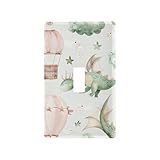 xigua Toggle Switch Wallplate Watercolor Baby Dragons Switch Wall Plate Cover,Decorative Outlet Cover Switch Cover for Home Office Bedroom 4.53