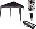 Produktbild 2x2m Pavillon, Gartenpavillon, Faltpavillon, Festzelt, Partyzelt mit silberfarbener Schutzschicht, (Schwarz)